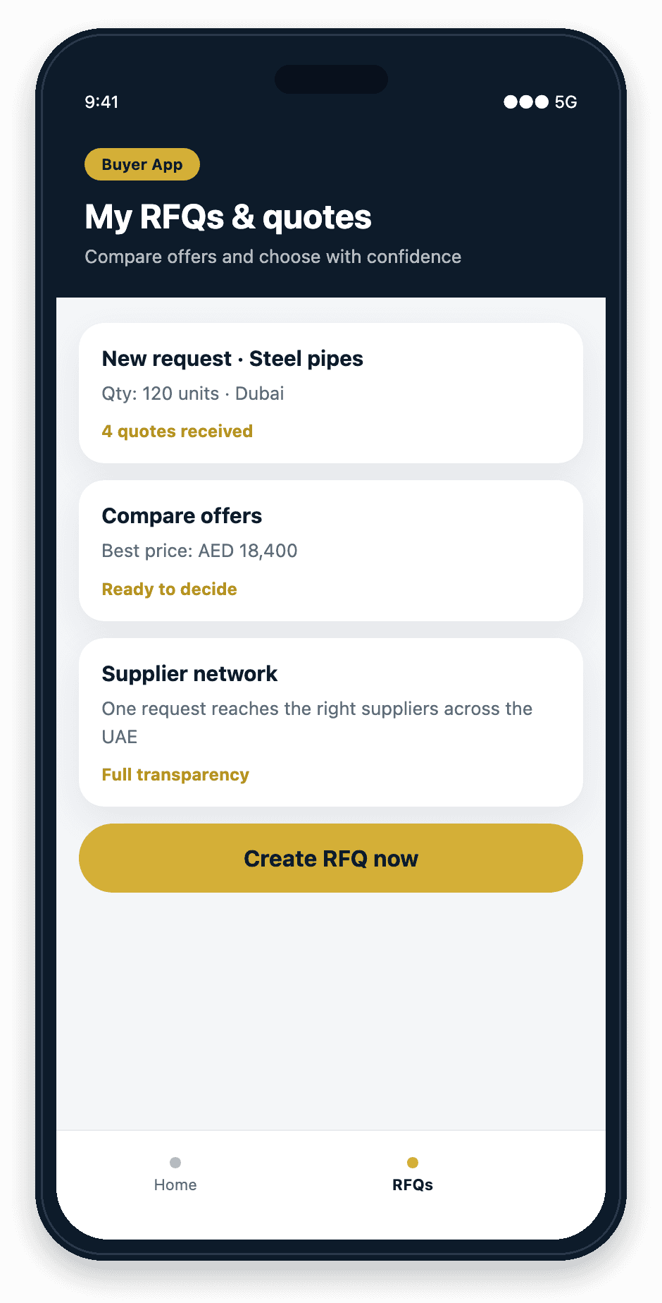 Buyer app